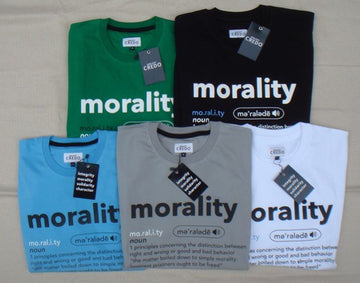 Our City CREDO: "Life is all about Principles" Morality Crewneck T-Shirt